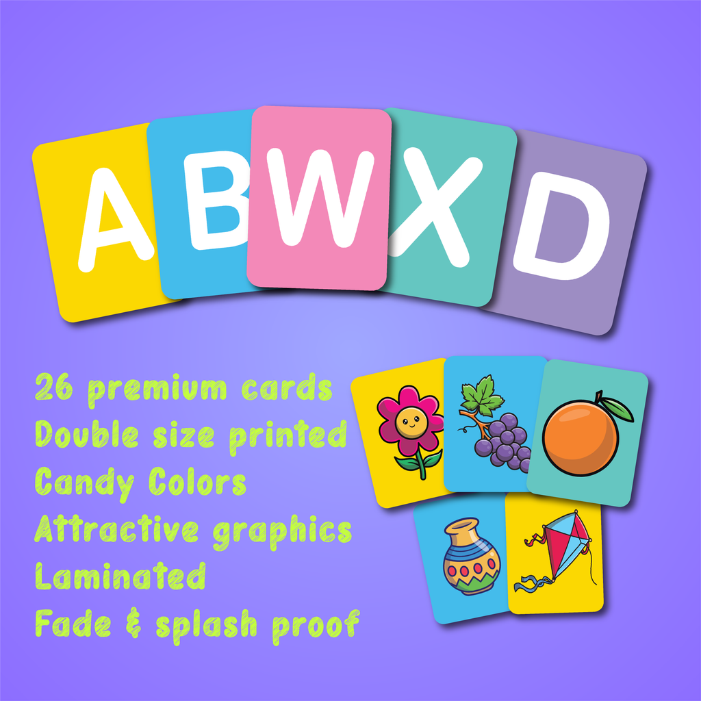 English (Upper case) Flashcards for Kids - Learning Kits Pakistan | Online