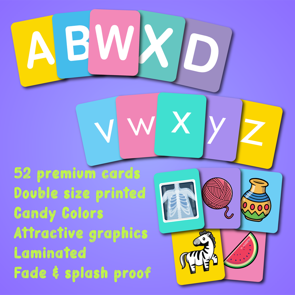 English Flashcards Bundle (lower & upper case)