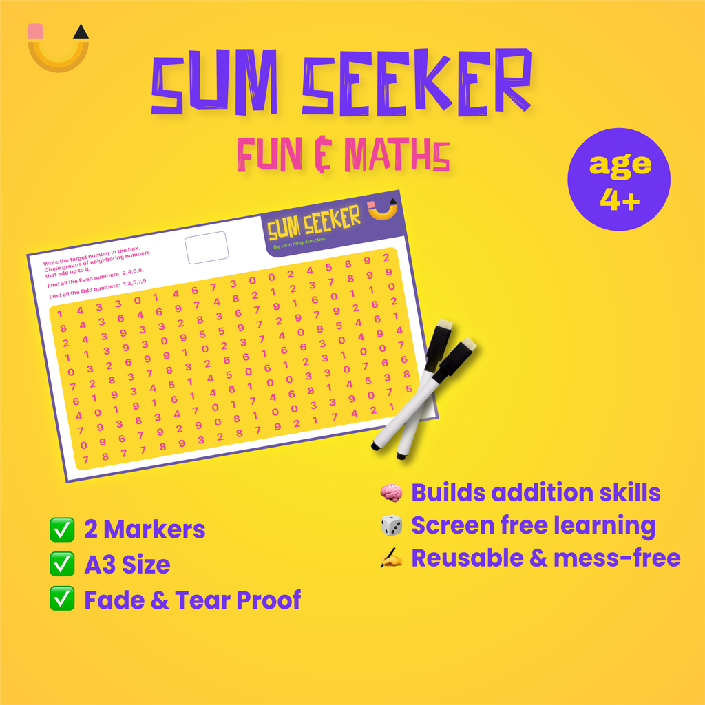 Sum Seeker | math game | number recognition