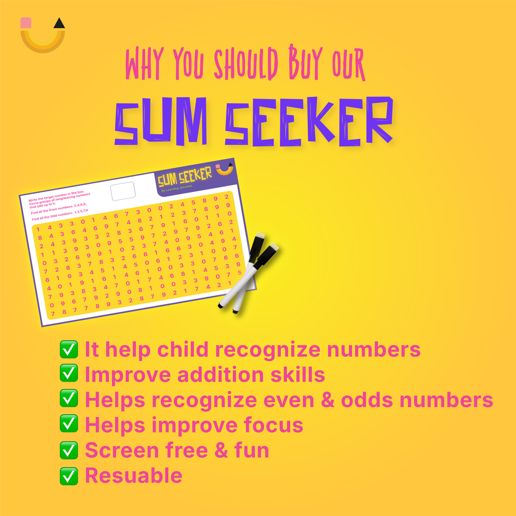 Sum Seeker | math game | number recognition