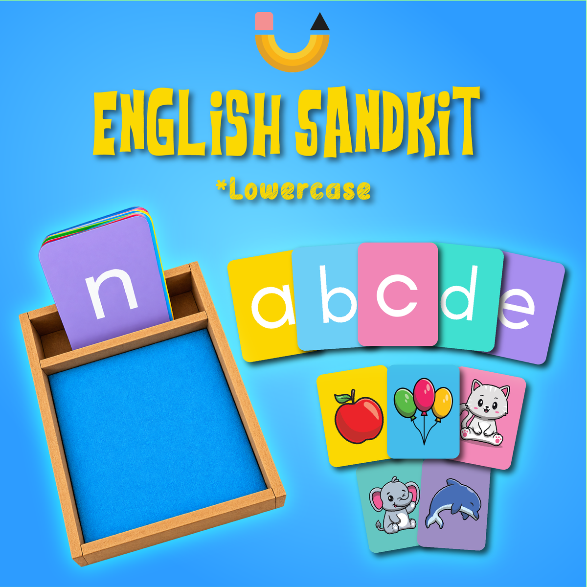Lowercase English SandKit