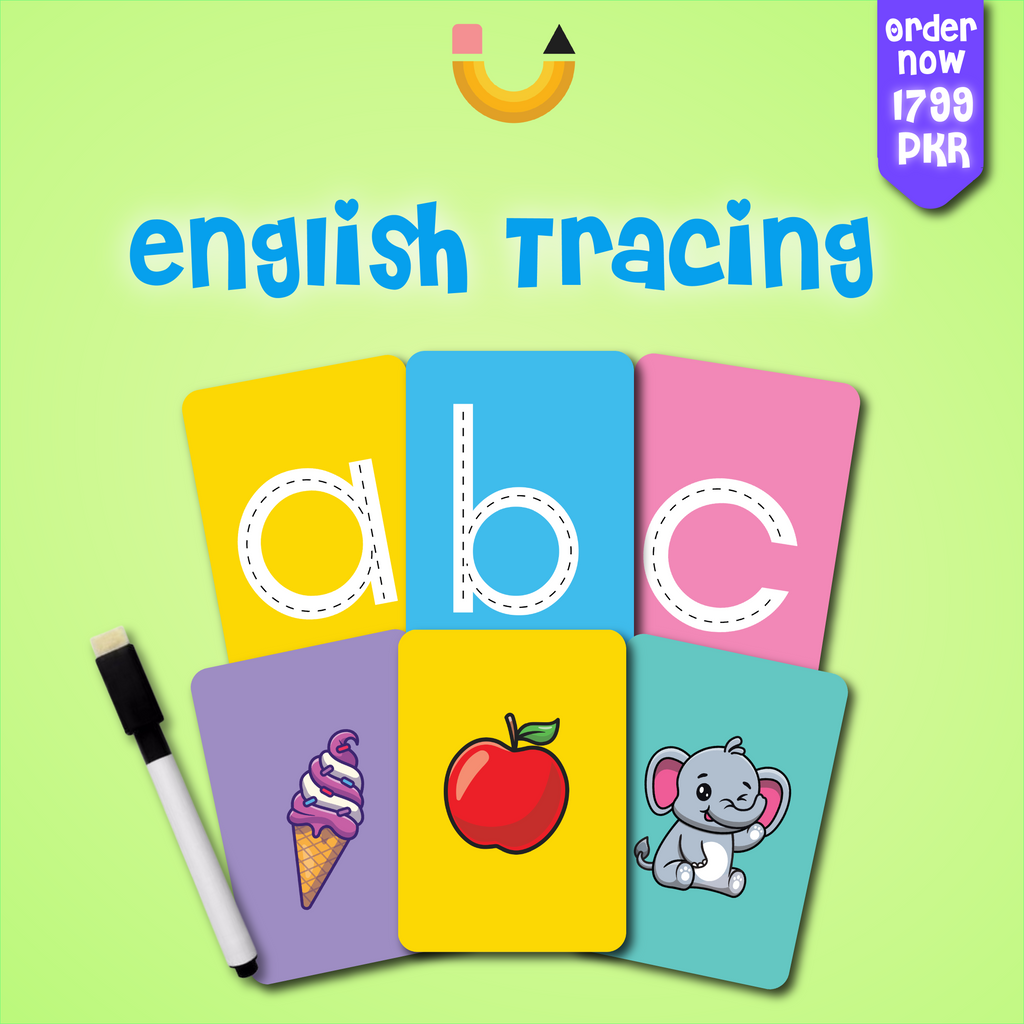 English Lowecase Tracing kit - Kids Learning Tool | Pakistan