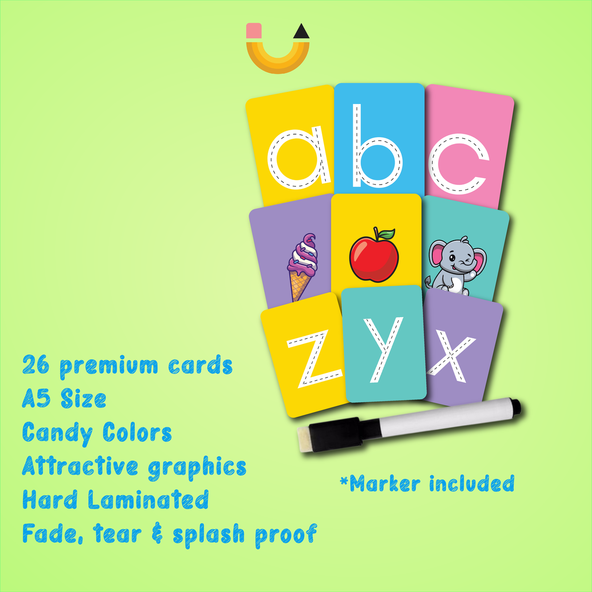 English Lowecase Tracing kit - Kids Learning Tool | Pakistan
