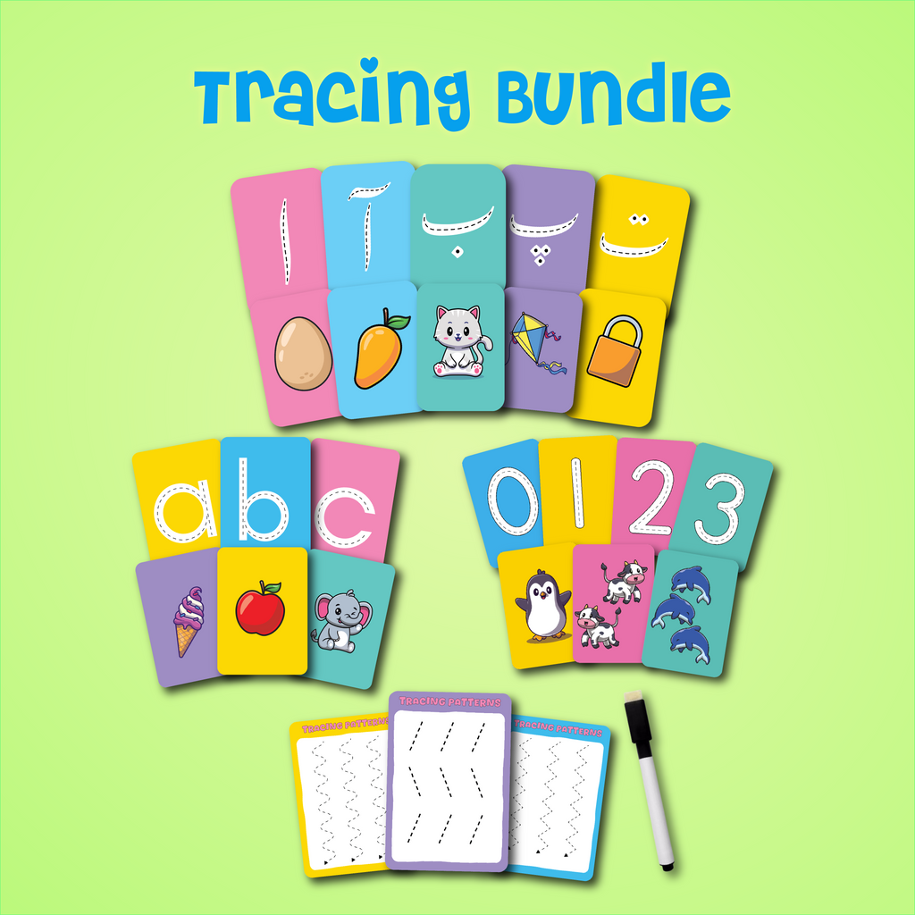 Tracing Bundle 4-in-1 - English, Urdu, Maths & Tracing| Pakistan